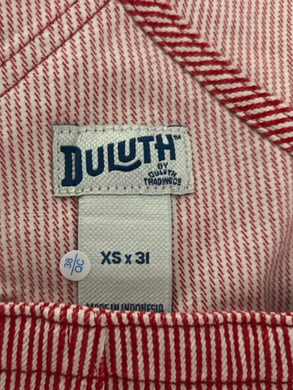 Duluth Rootstock Stripe Overalls XS/31 - Picture 5 of 6